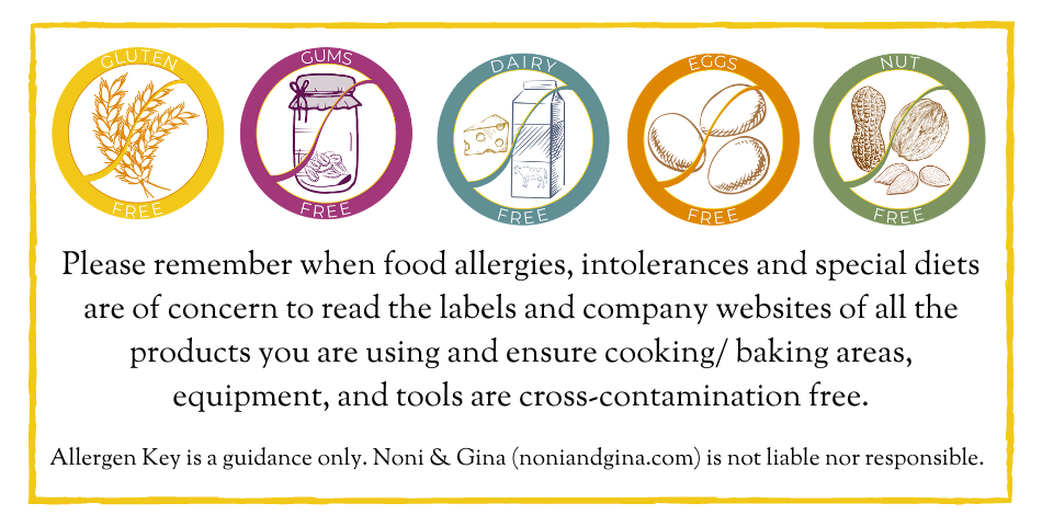 allergen key disclaimer